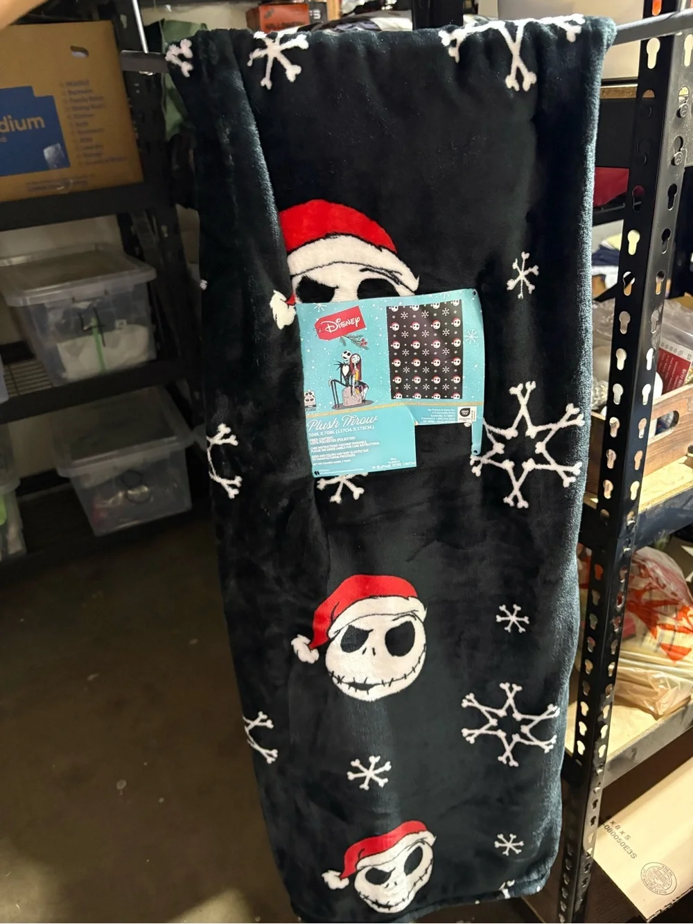 The Nightmare Before Christmas Jack Skellington Blanket 50 x 70 New Disney